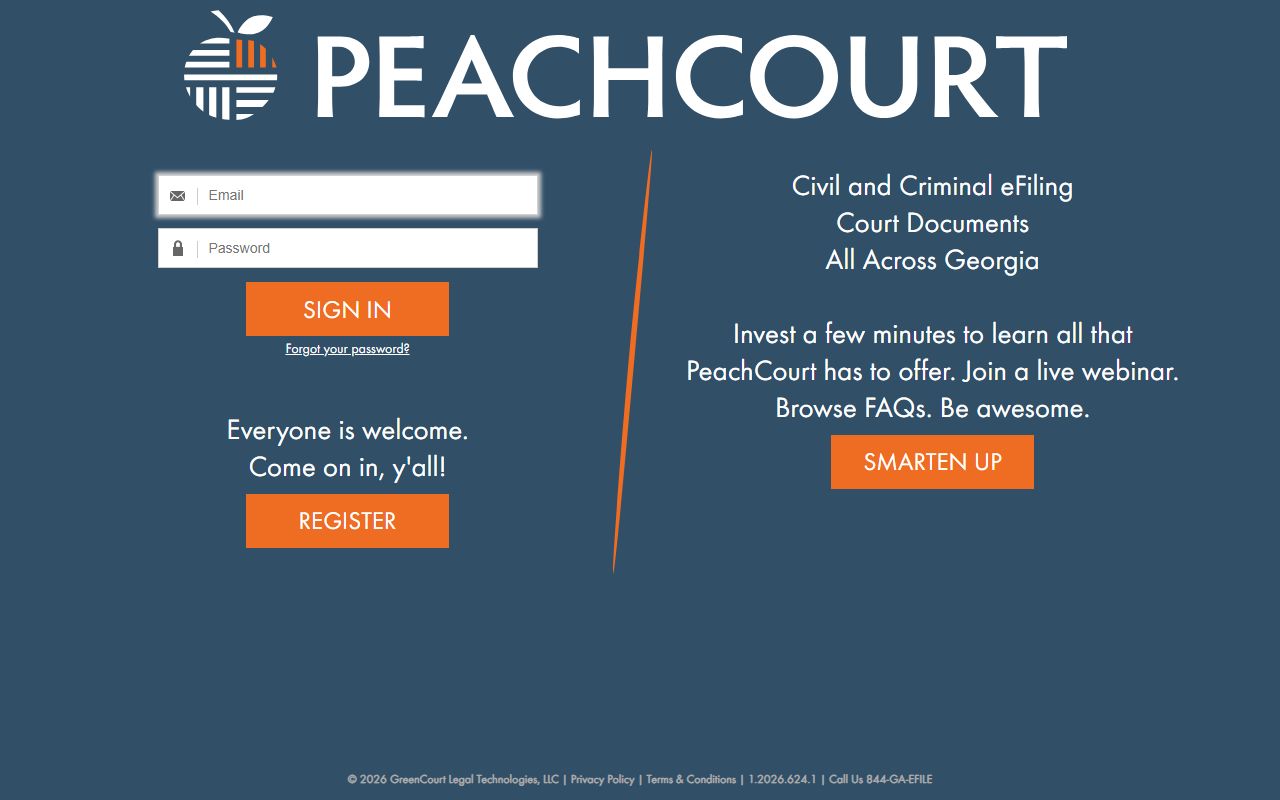 Glascock County court dockets PeachCourt civil e-filing system
