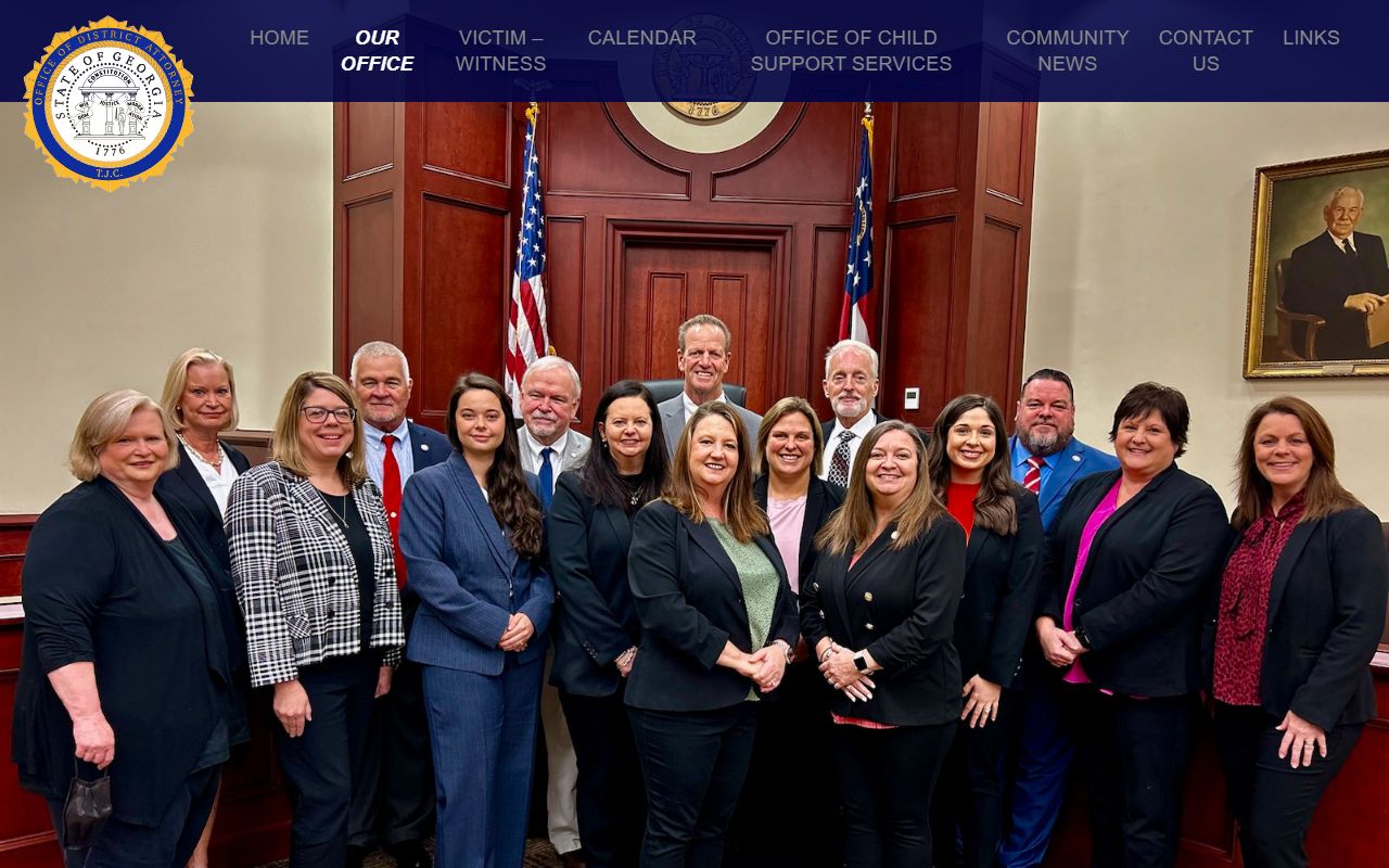 Toombs Judicial Circuit District Attorney office overview listing circuit counties